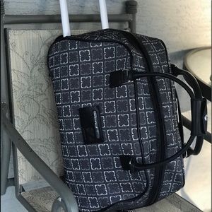 Large Liz Claiborne New York Weekender Roller Bag